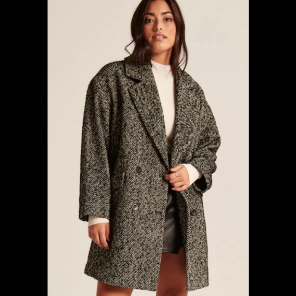 NWT Abercrombie Short Textured Coat XL - Picture 3 of 8